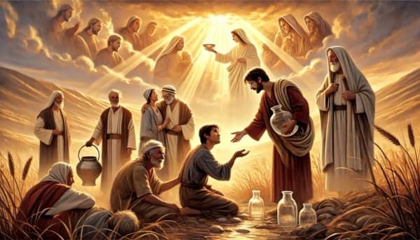foto-tercera-semilla Ilustración de la tercera semilla de esperanza: interesarse por los demás, con compasión y unidad iluminadas por luz divina.
