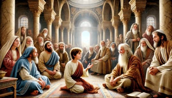 Séptimo Domingo a San José, representando el regreso de la Sagrada Familia a Nazaret. La escena refleja tanto la cautela de San José como su confianza en Dios, con un paisaje iluminado que simboliza la paz y la estabilidad al regresar al hogar.